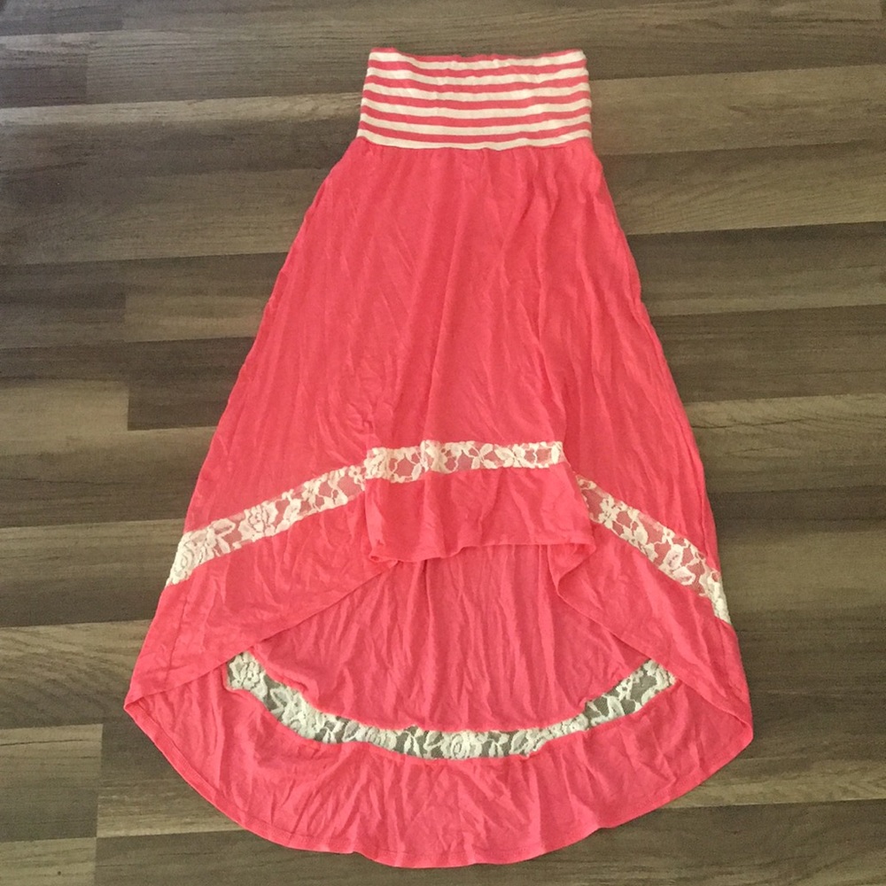 Pink and white skirt
